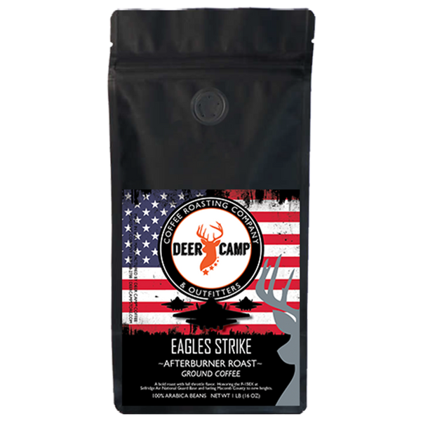 DEER CAMP® Coffee EAGLES STRIKE Afterburner Roast 1 lb.