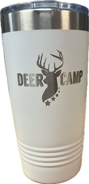 DEER CAMP® 20 oz. White Tumbler