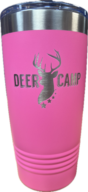 DEER CAMP® 20 oz. Pink Tumbler