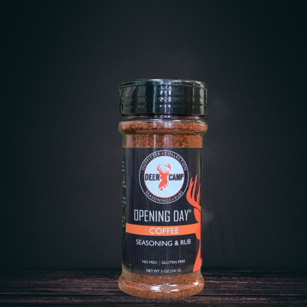 DEER CAMP® OPENING DAY™ COFFEE RUB & SEASONING 5 OZ