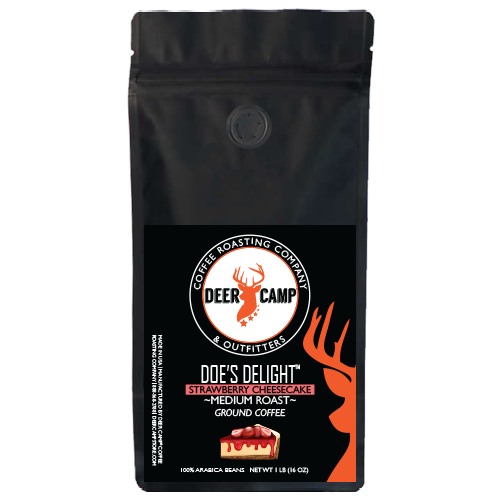 DEER CAMP Coffee Does Delight Strawberry Cheesecake Flavor Medium Roast