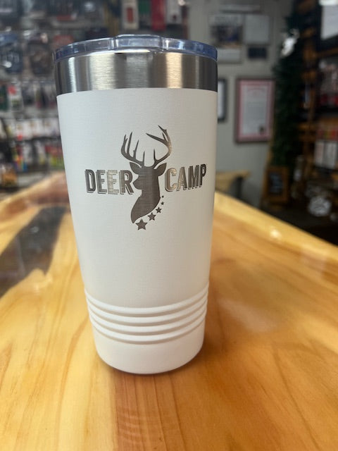 DEER CAMP® 20 oz. White Tumbler