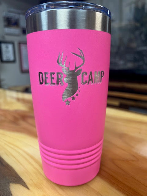 DEER CAMP® 20 oz. Pink Tumbler