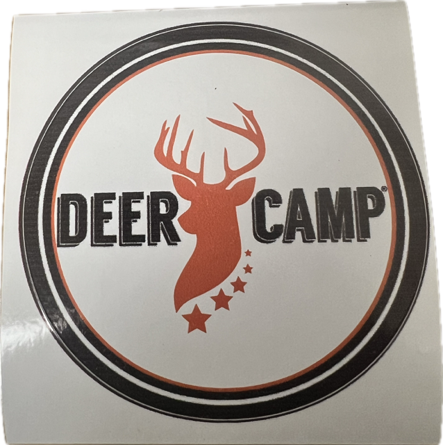 DEER CAMP® Modern Decal Sticker 3.5" Round