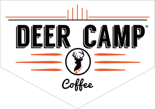 DEER CAMP® Coffee Vintage Decal Sticker 5" x 3.5"
